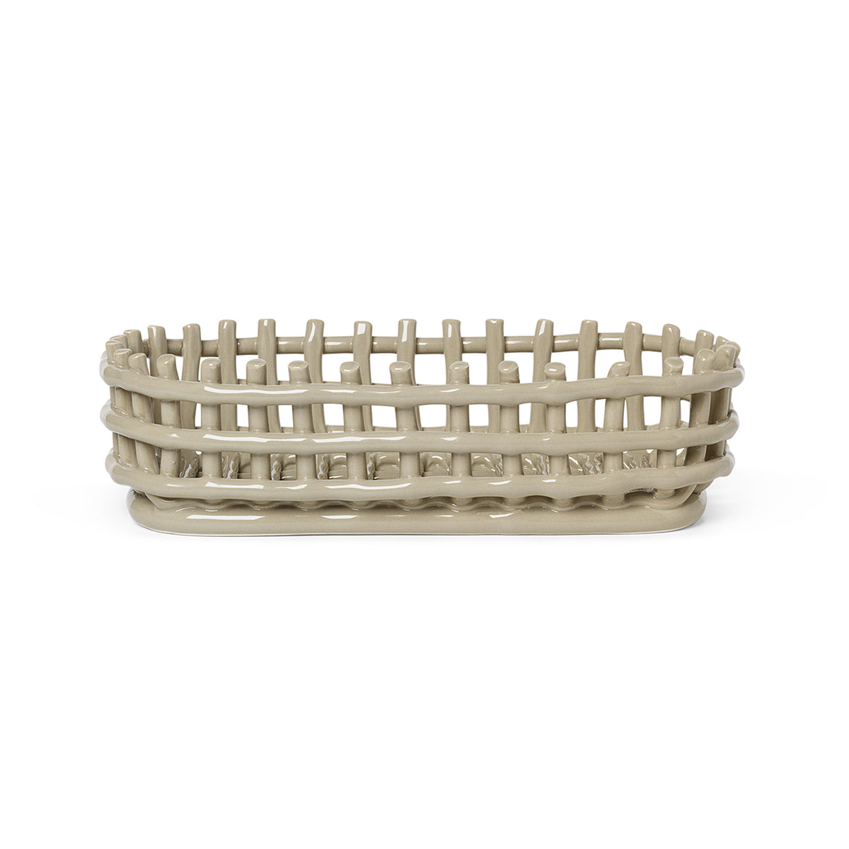Ceramic Basket — Oval