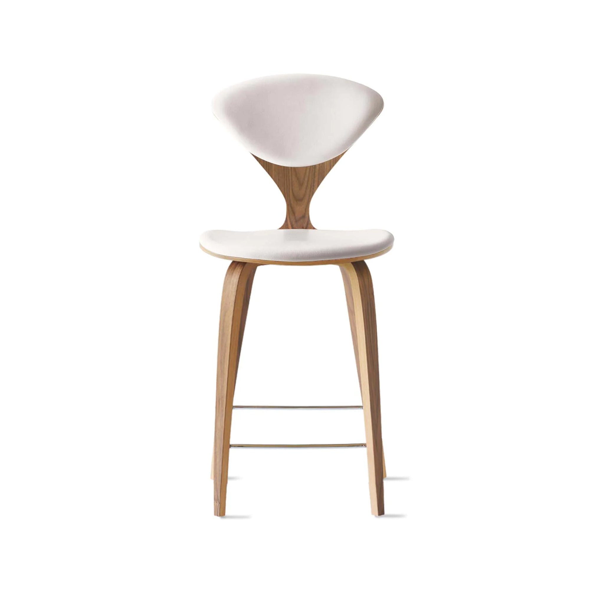 Cherner Wood Bar Chair with Seat and Back Pads