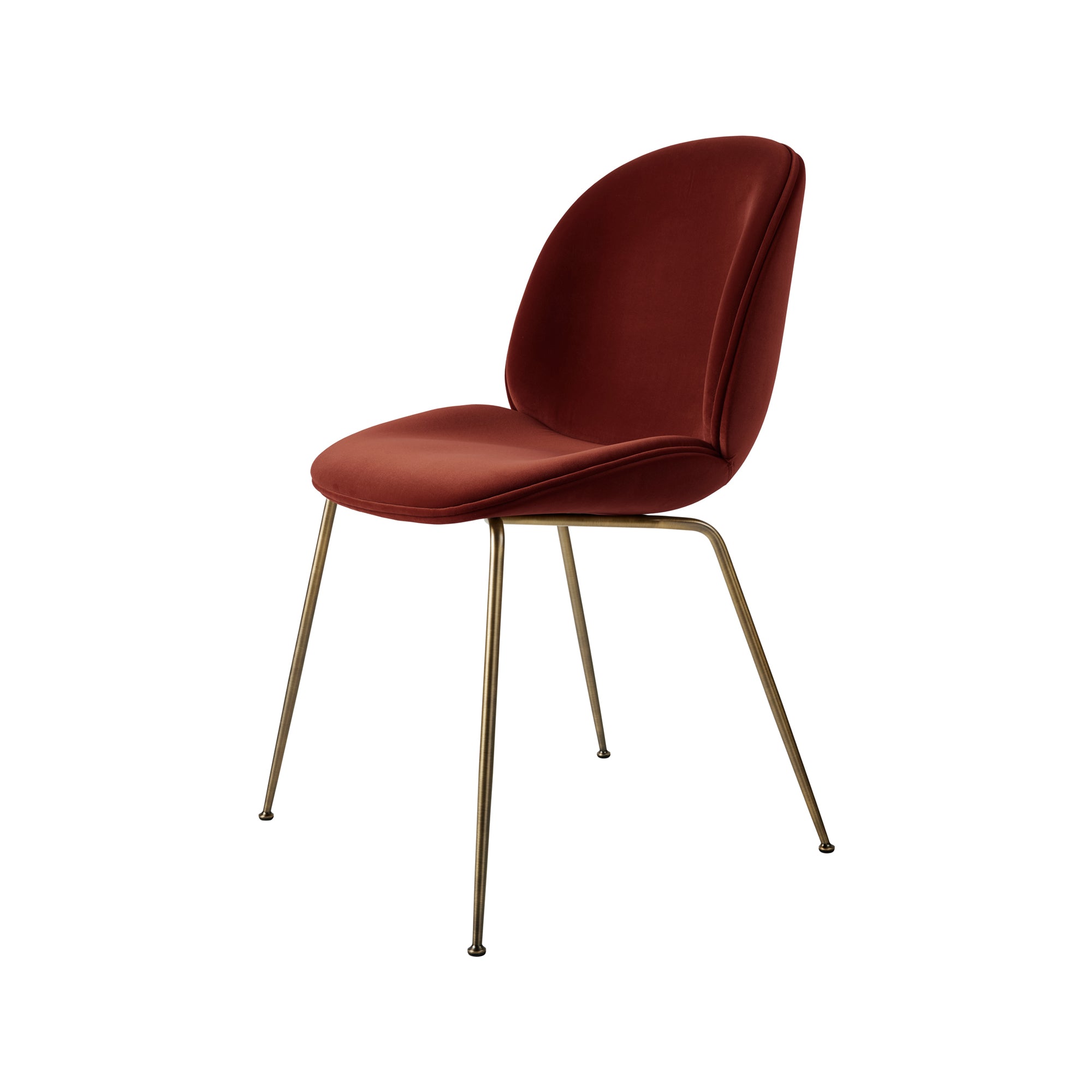 Beetle Dining Chair — Fully Upholstered with Conic Base