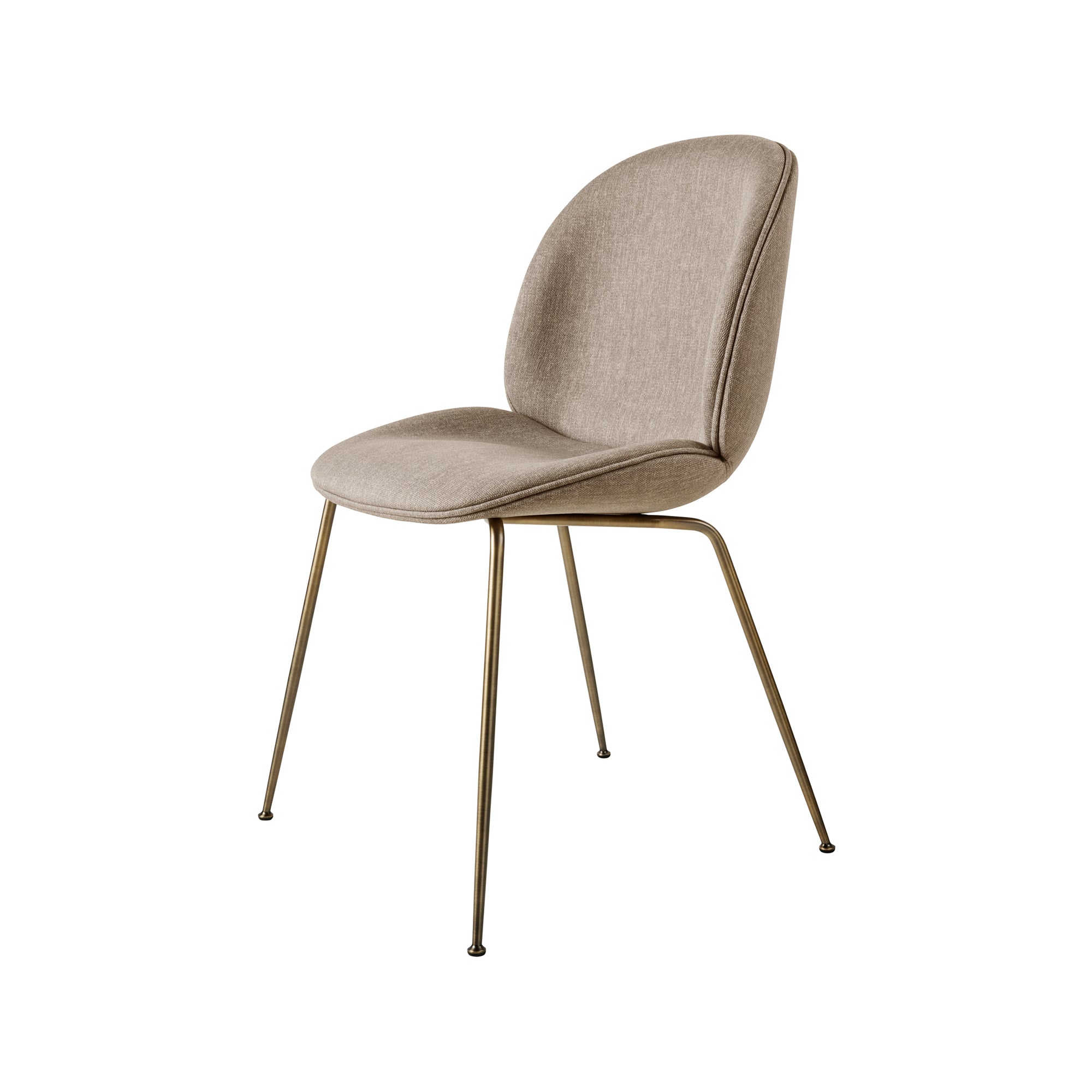 Beetle Dining Chair — Fully Upholstered with Conic Base