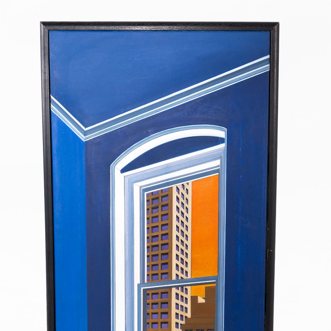 Framed Cityscape Painting