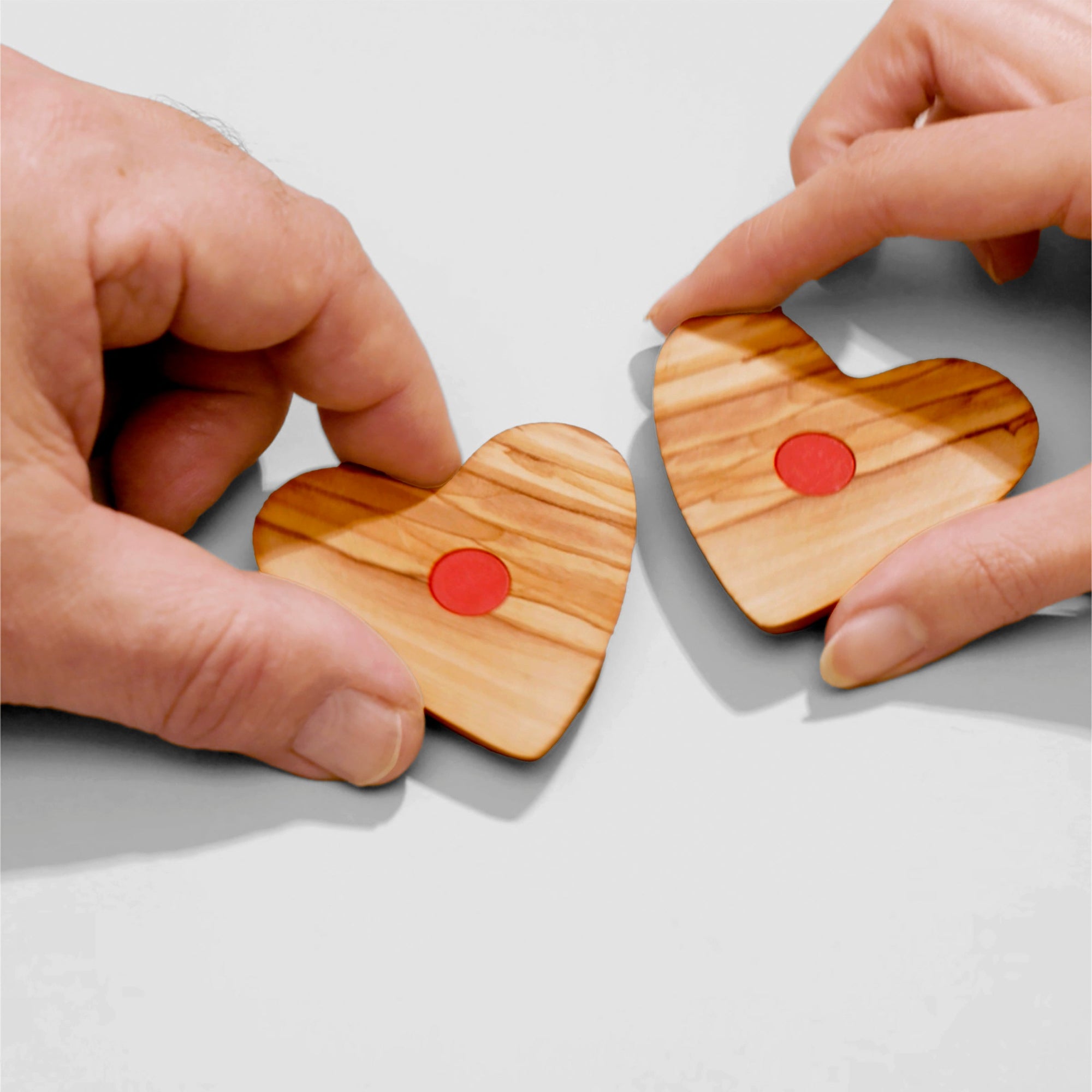The Magnetic Olive Wood Heart