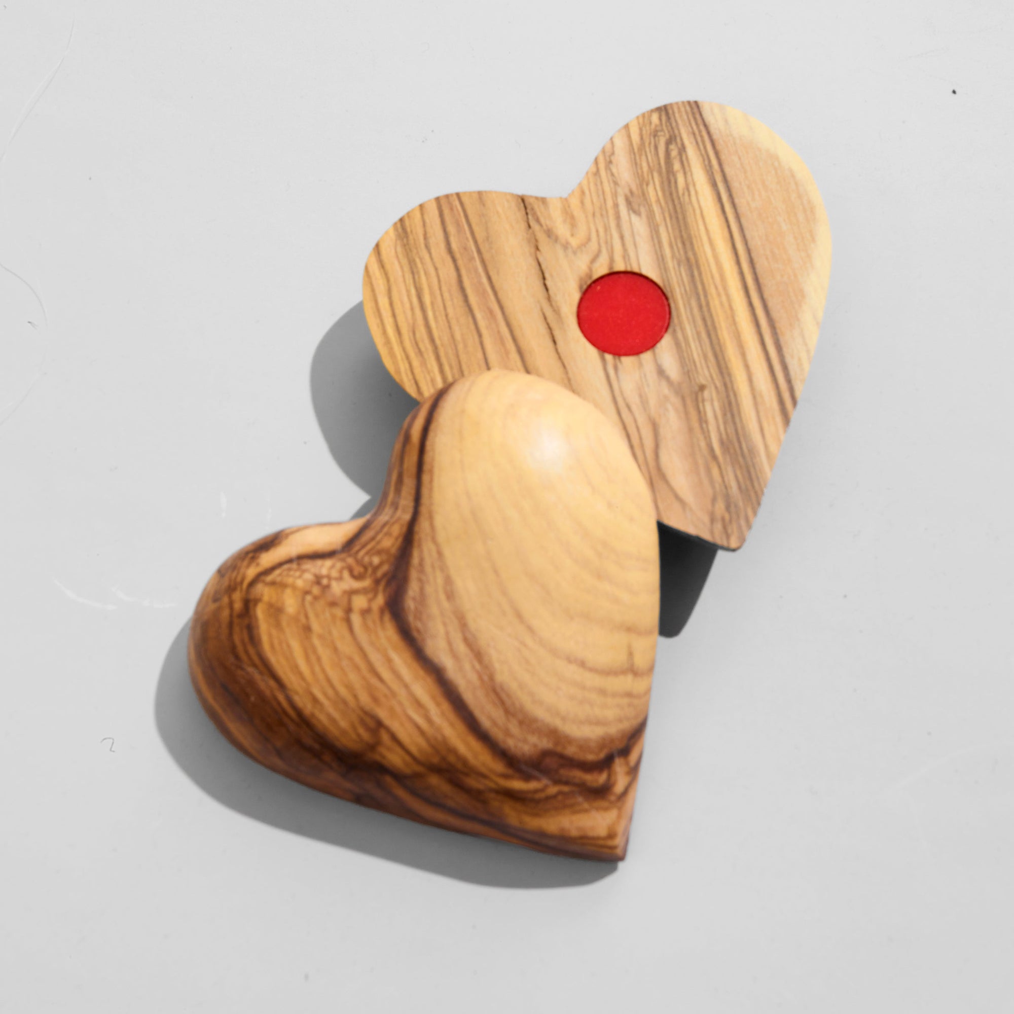 The Magnetic Olive Wood Heart