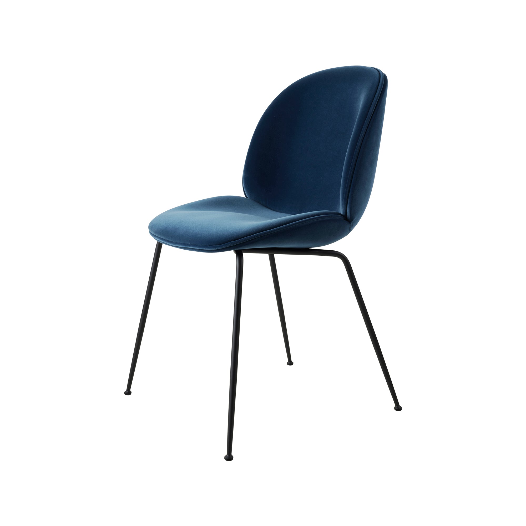 Beetle Dining Chair — Fully Upholstered with Conic Base