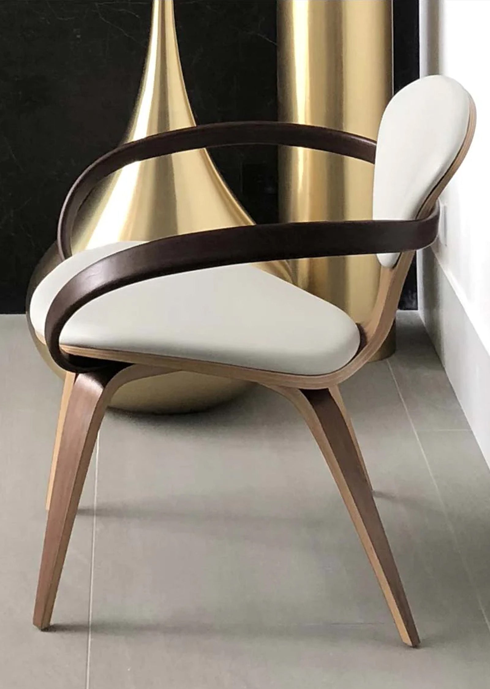 Cherner Lounge Armchair with Seat and Back Pads