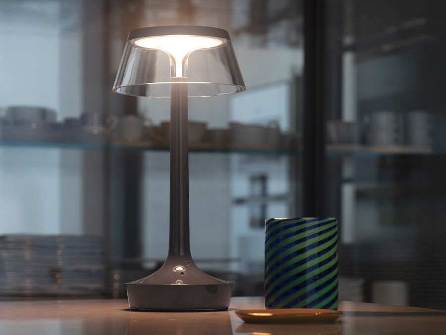 Bon Jour Unplugged Table Lamp Crown