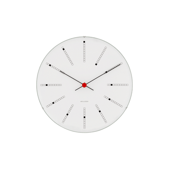 Arne Jacobsen Bankers Wall Clock — Small White