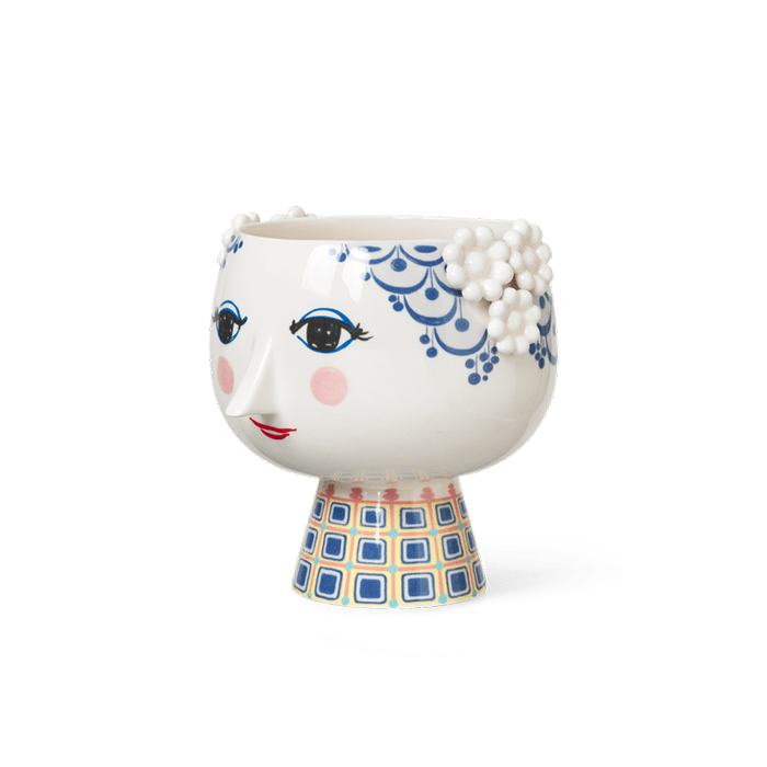 Bjørn Wiinblad Eva Flower Pot on Base — Blue