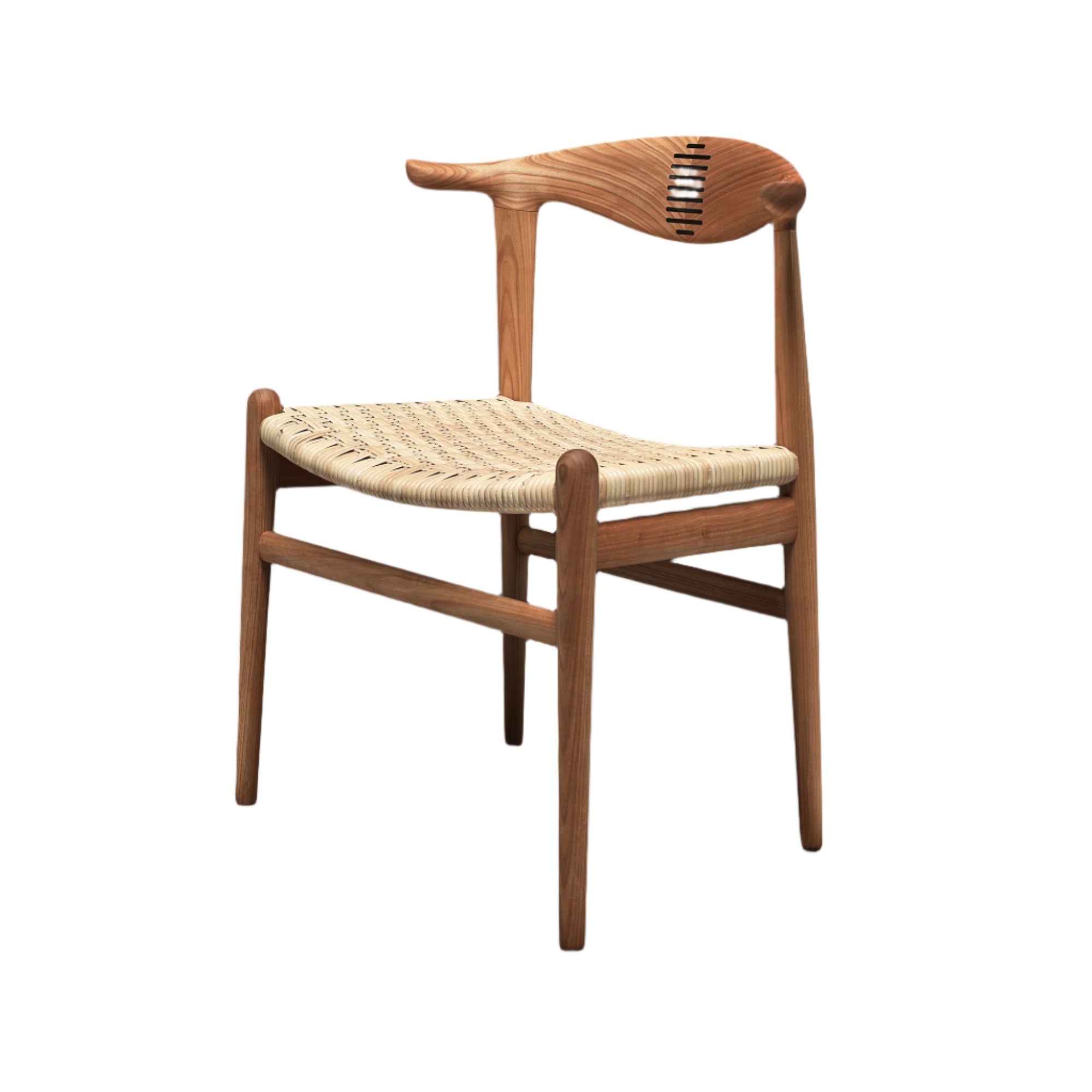 PP505 Cow Horn Chair — Cane