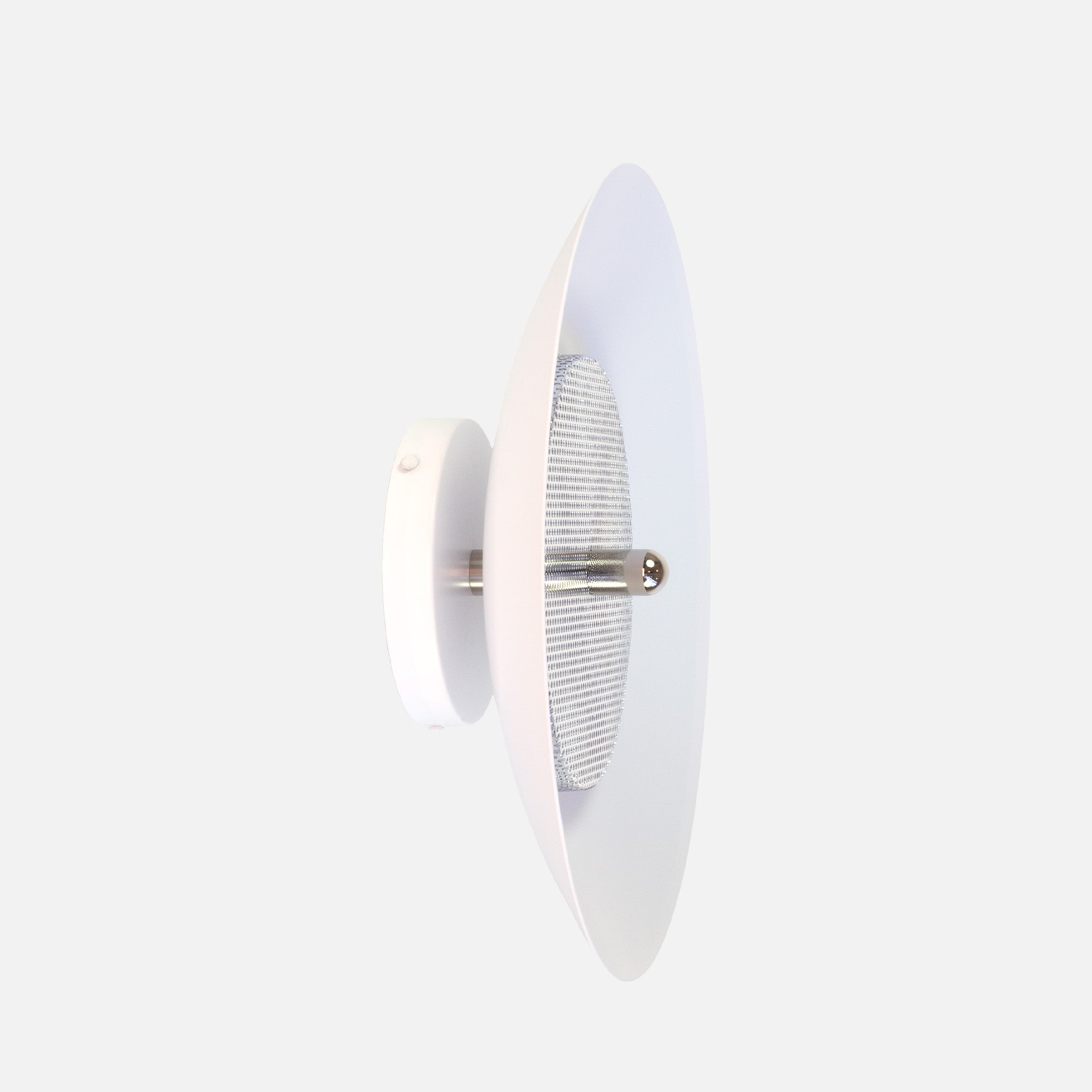 Signal Wall Sconce — White & Nickel