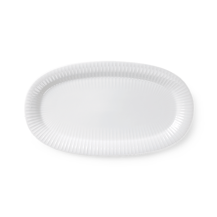 Hammershøi Oval Serving Dish — White 15.7"