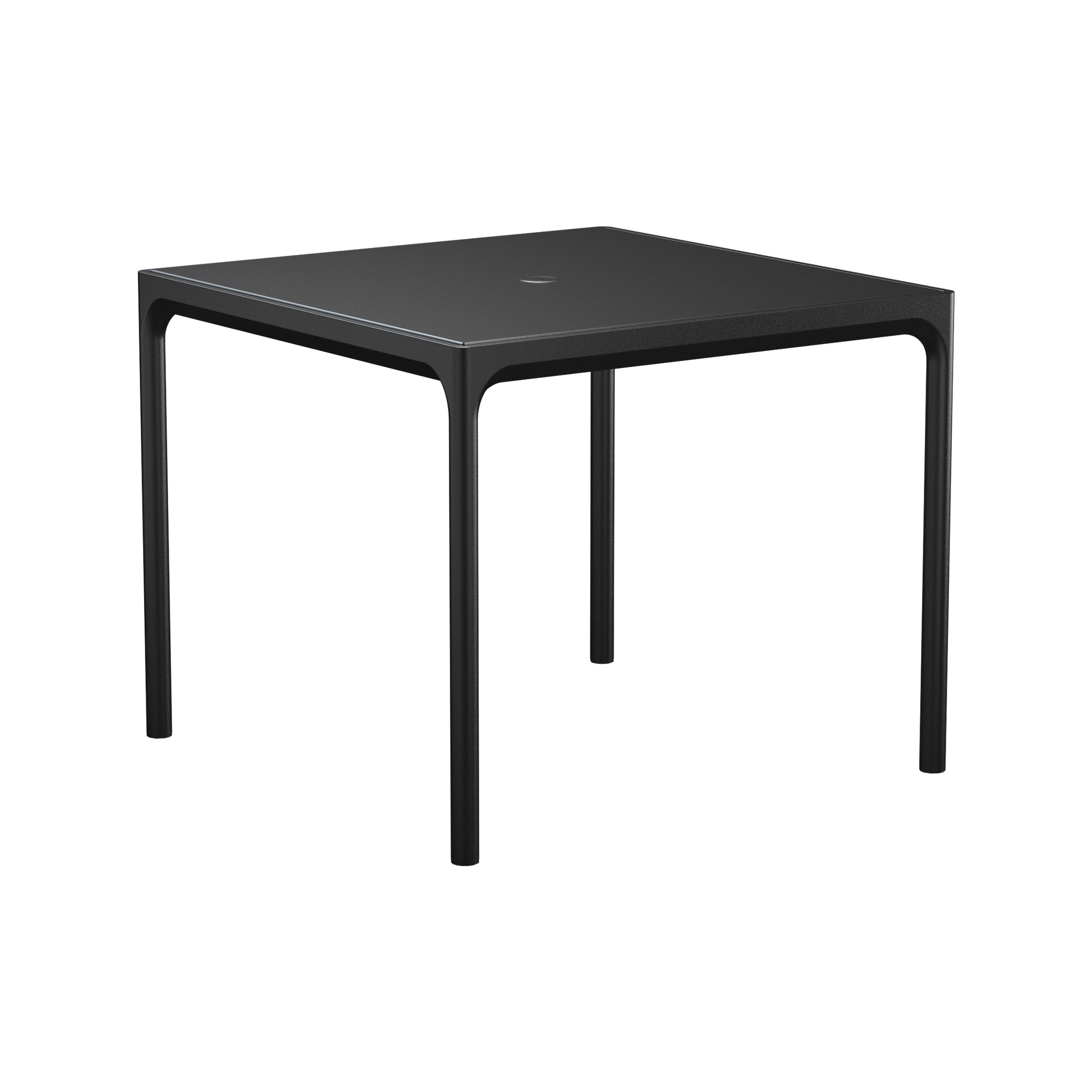 Four Aluminum Parasol Table