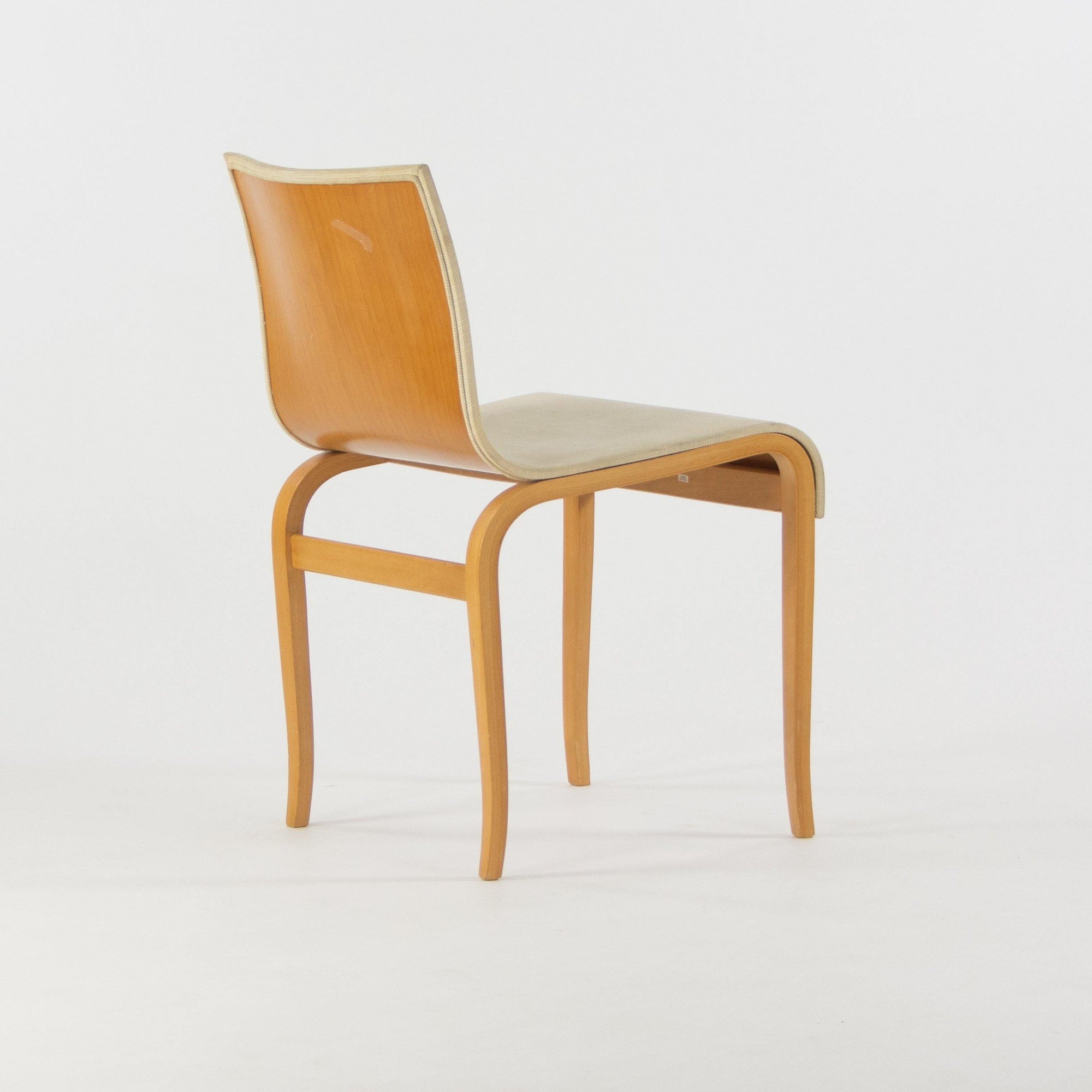 Knoll International Bent Plywood Dining Chairs Authentic Marked Set of Four - Rarify Inc.