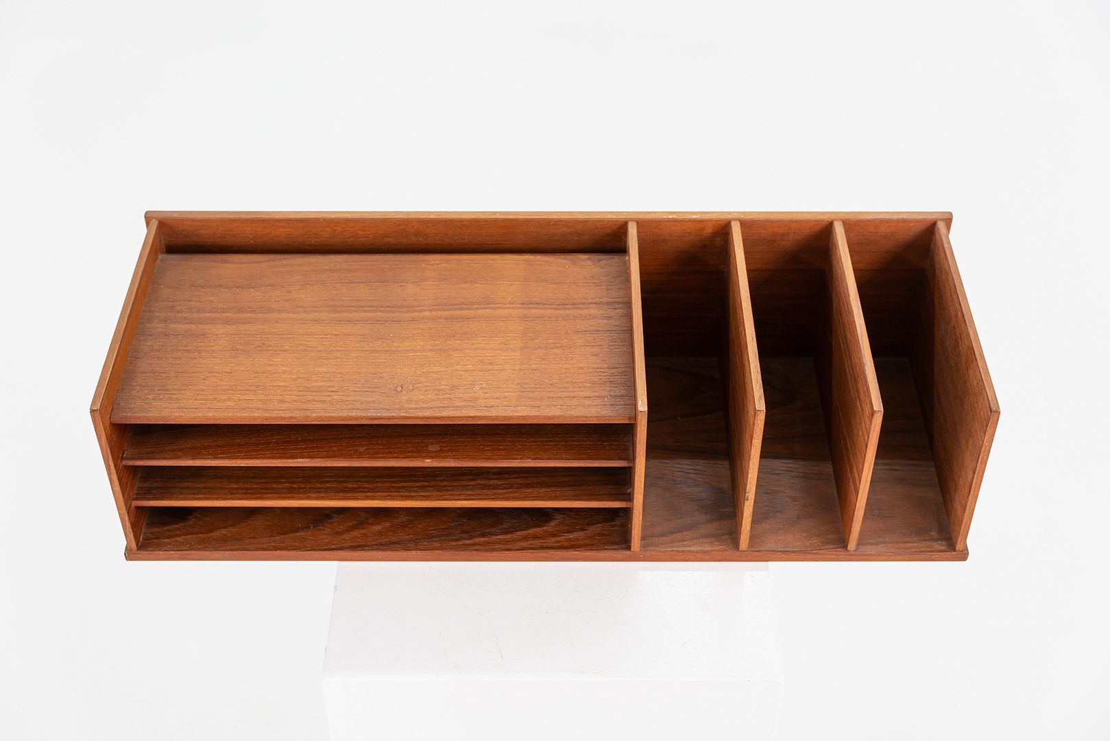 Selectform Teak Desk Organizer