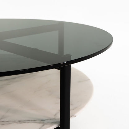 Ruta 2-Tier Round Coffee Table