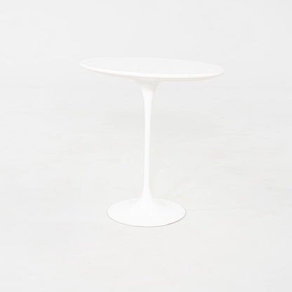 Oval Tulip Pedestal Side Table