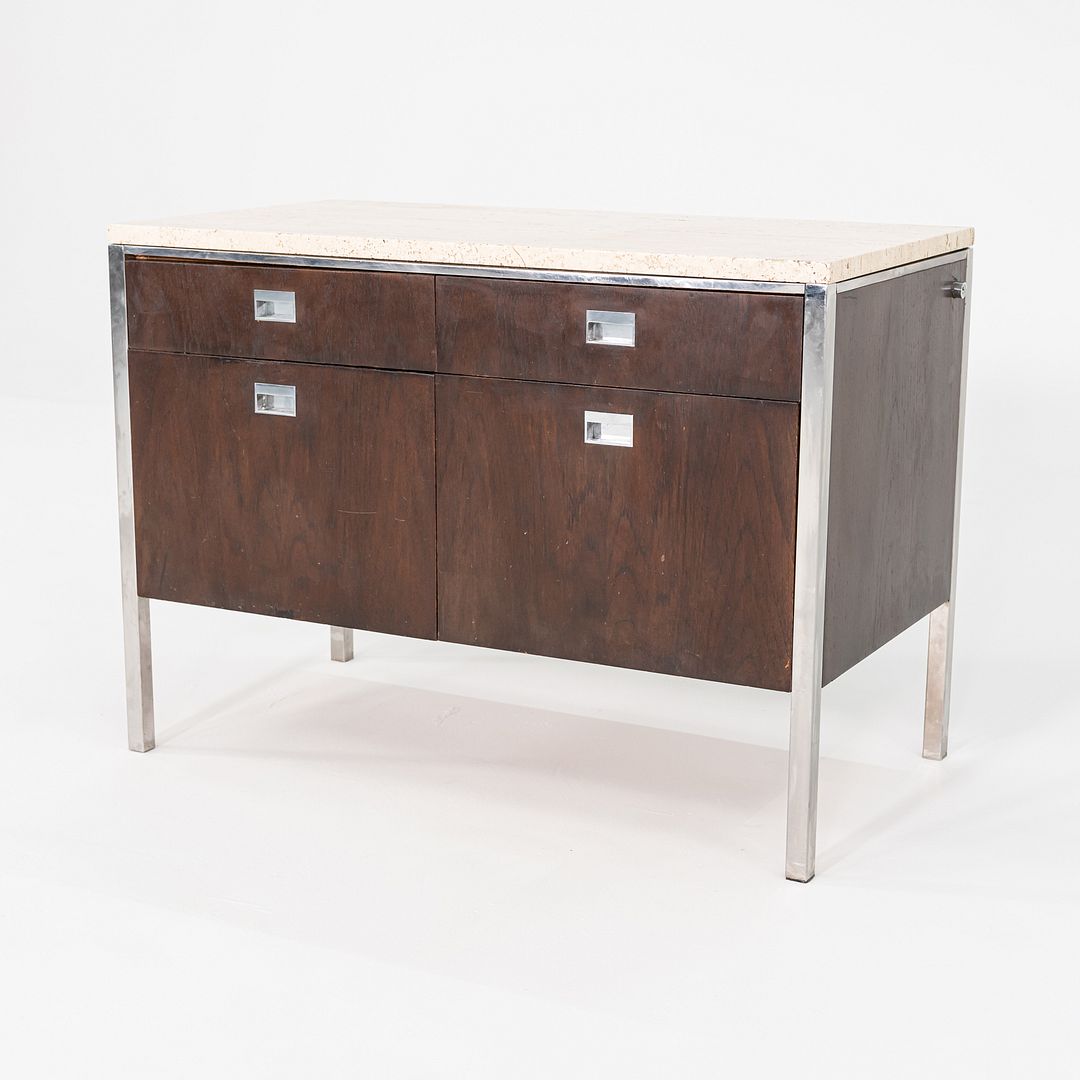 Walnut 2-Position Credenza