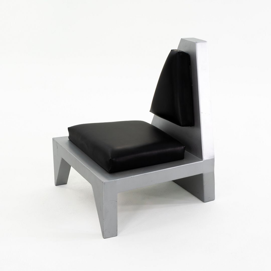 Futuristic Sculptural Aluminum Club Chair