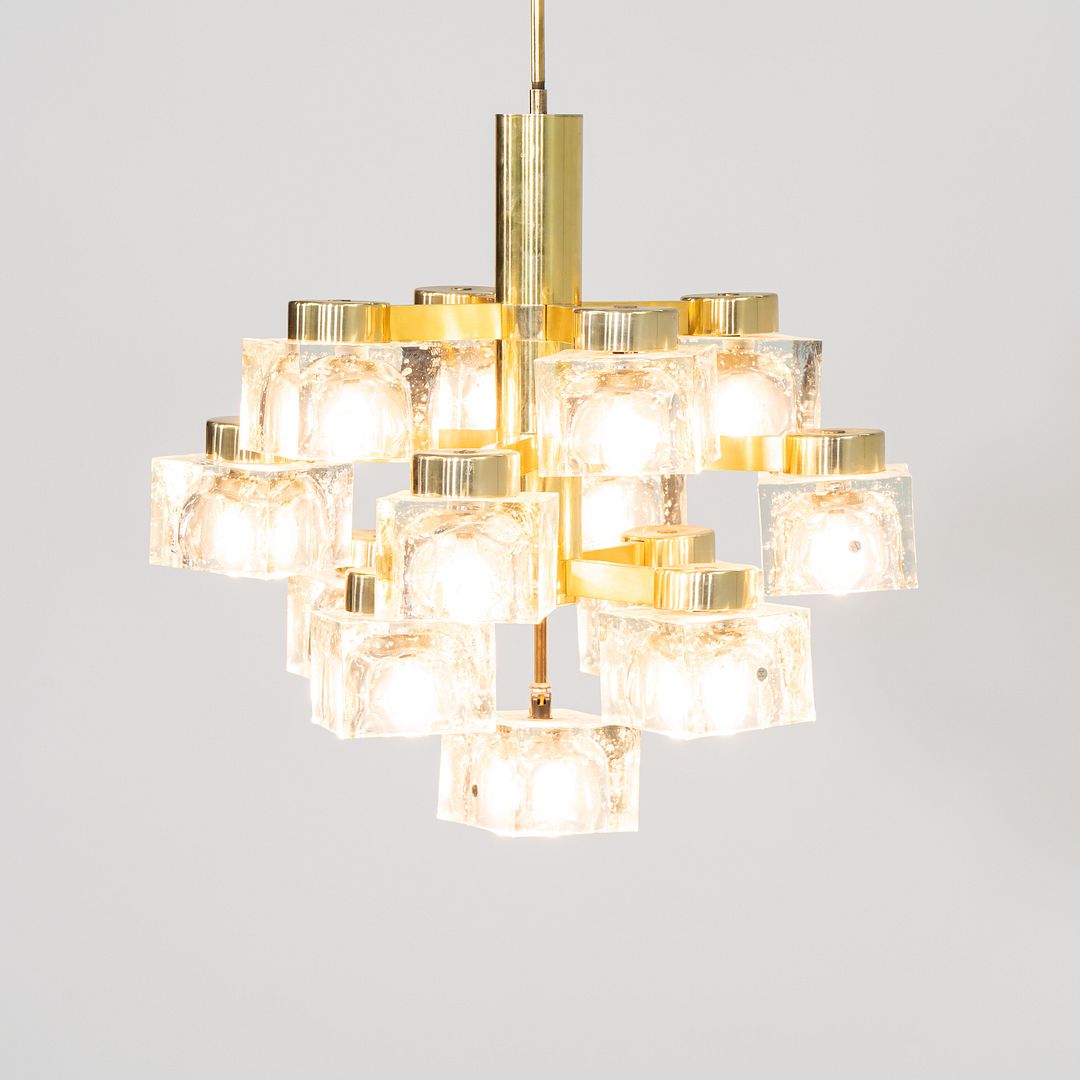Large Ice Cube Chandelier