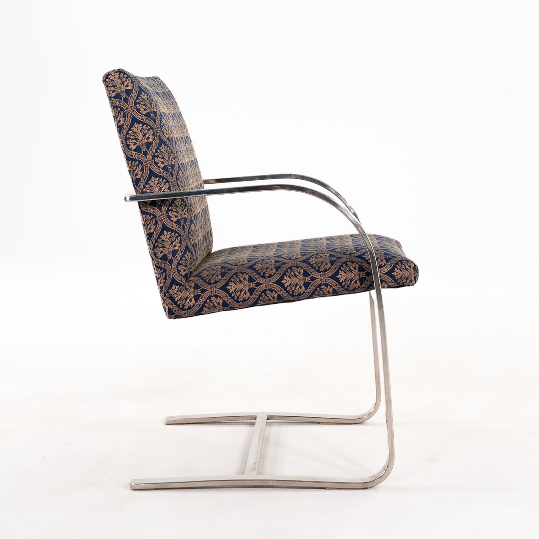 Miesian Influenced Flat Bar Cantilever Chair