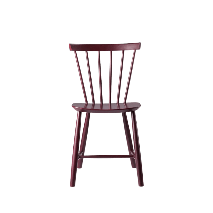 J46 Dining Chair — Black Red Painted Beech