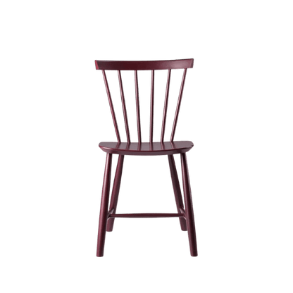 J46 Dining Chair — Black Red Painted Beech