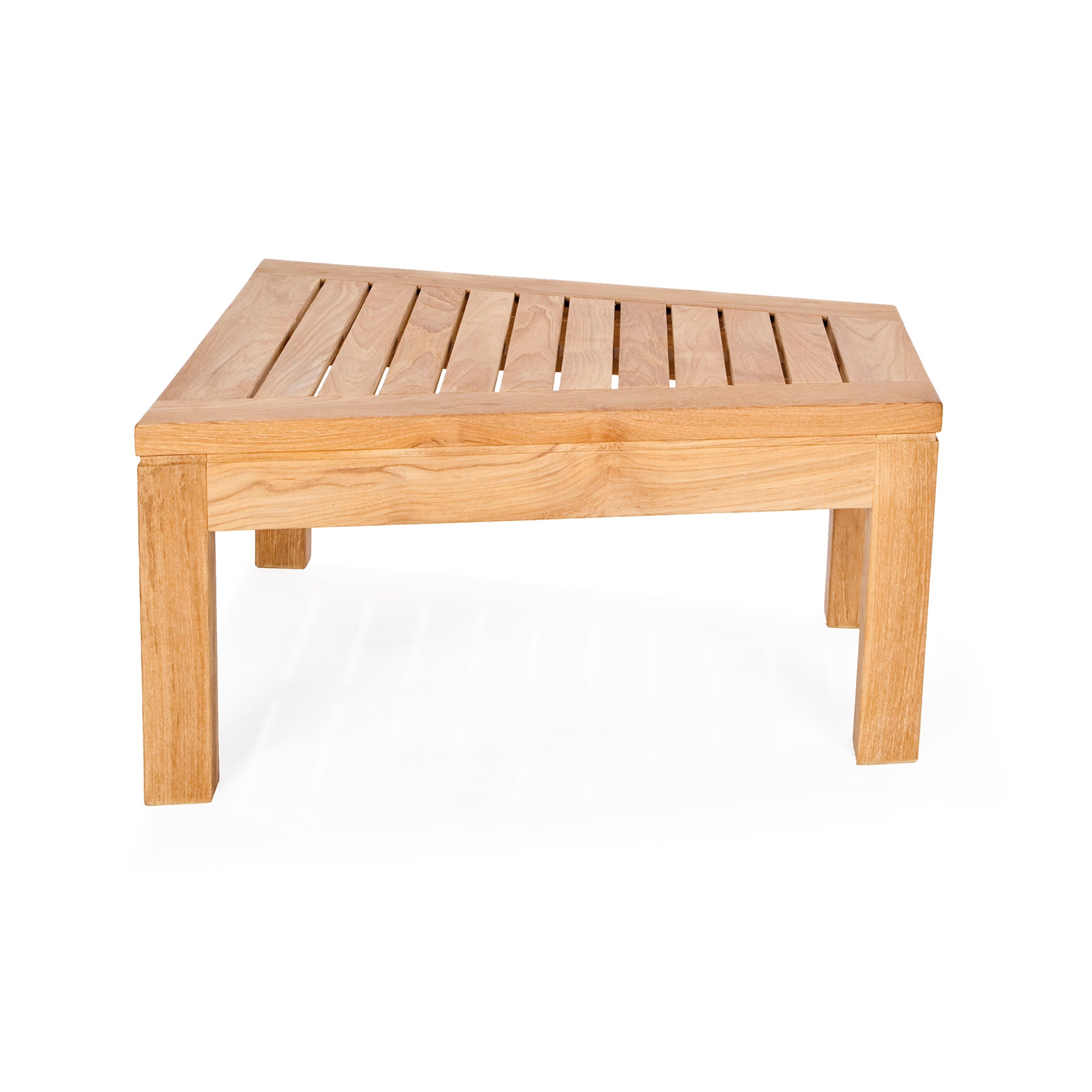 Dotty Teak Triangle Table