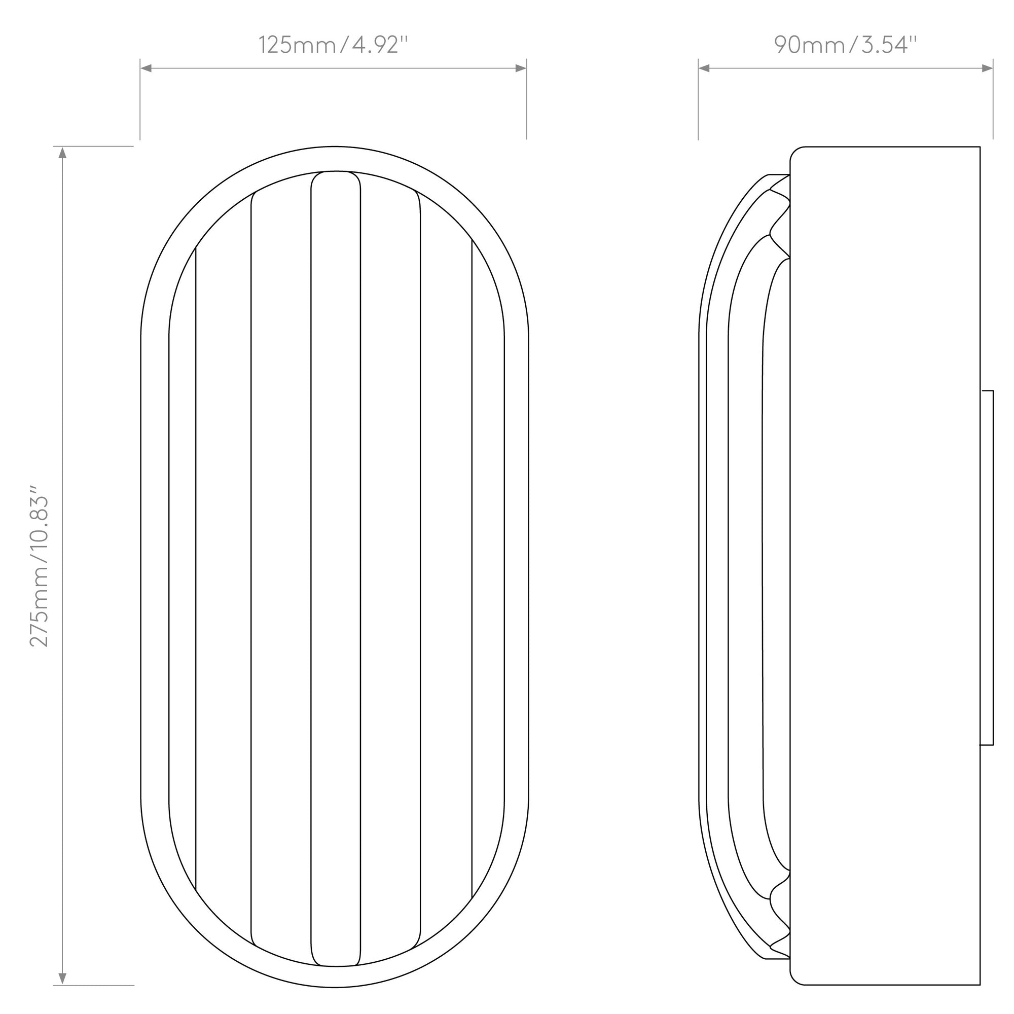 Montreal Oval Wall Lamp — Outdoor