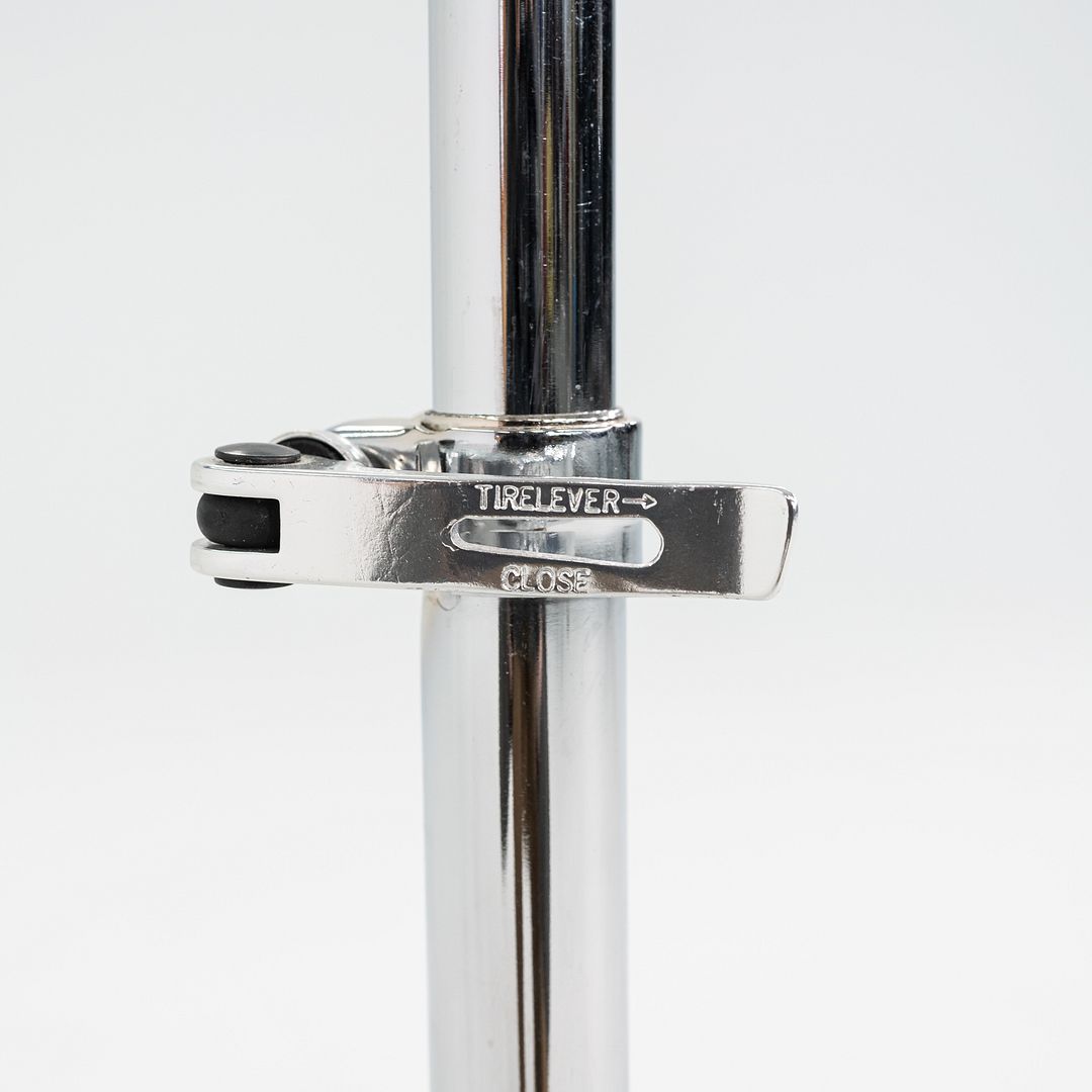 Chromed Steel and Glass Side Table