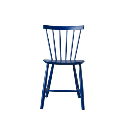 J46 Dining Chair — Dark Blue Painted Beech