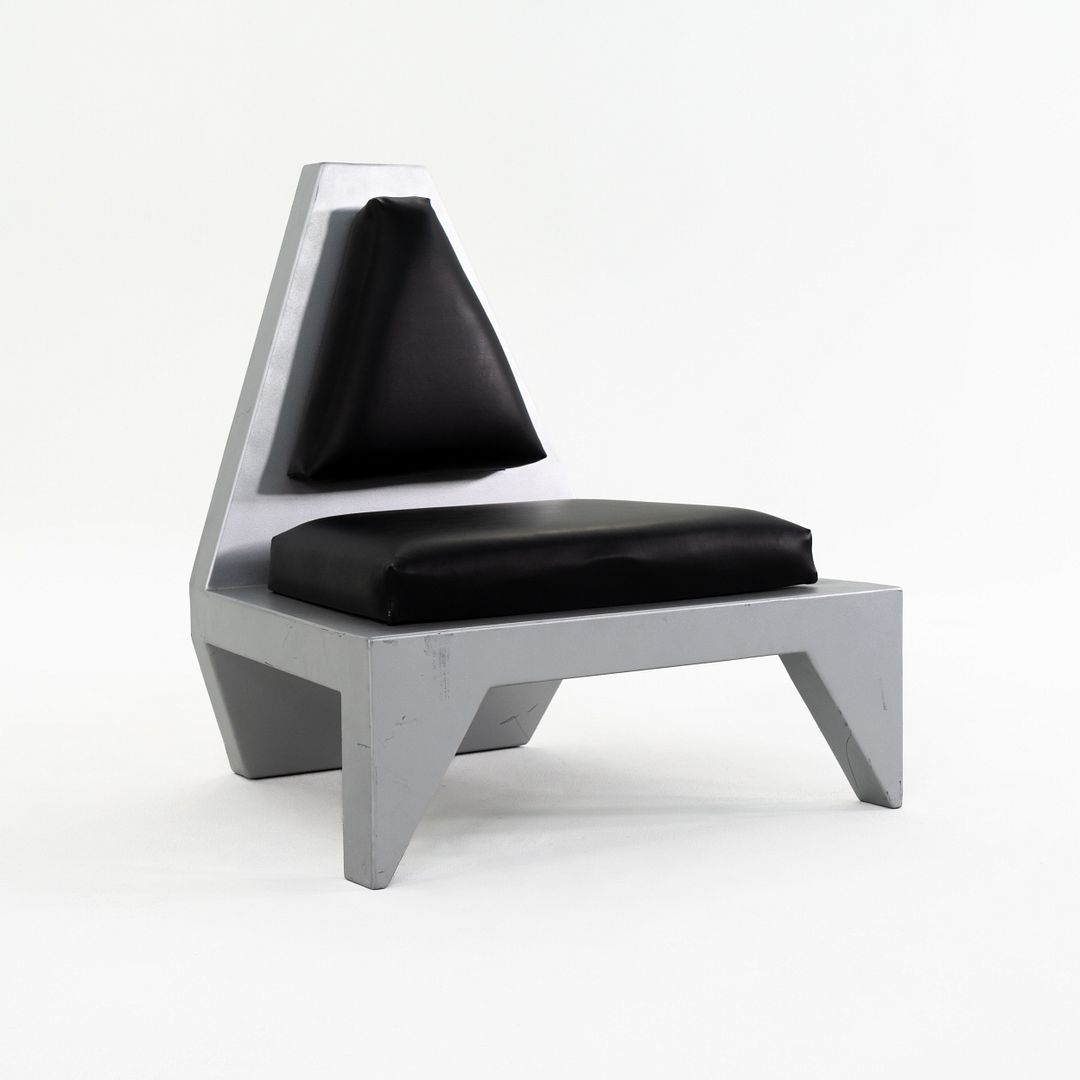 Futuristic Sculptural Aluminum Club Chair