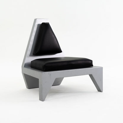 Futuristic Sculptural Aluminum Club Chair