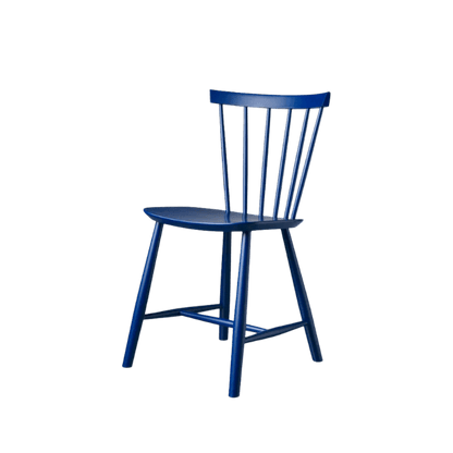 J46 Dining Chair — Dark Blue Painted Beech