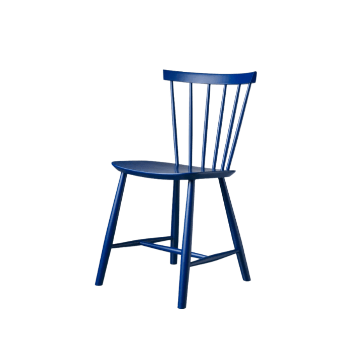 J46 Dining Chair — Dark Blue Painted Beech