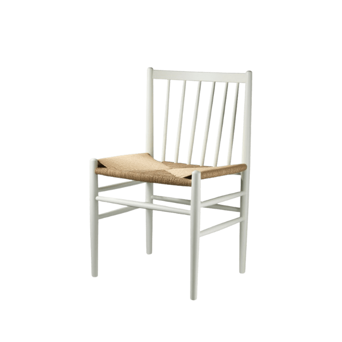 J80 Chair — Pure White Painted Beech