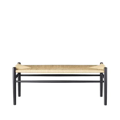 J83B Bench — Jet Black Painted Beech