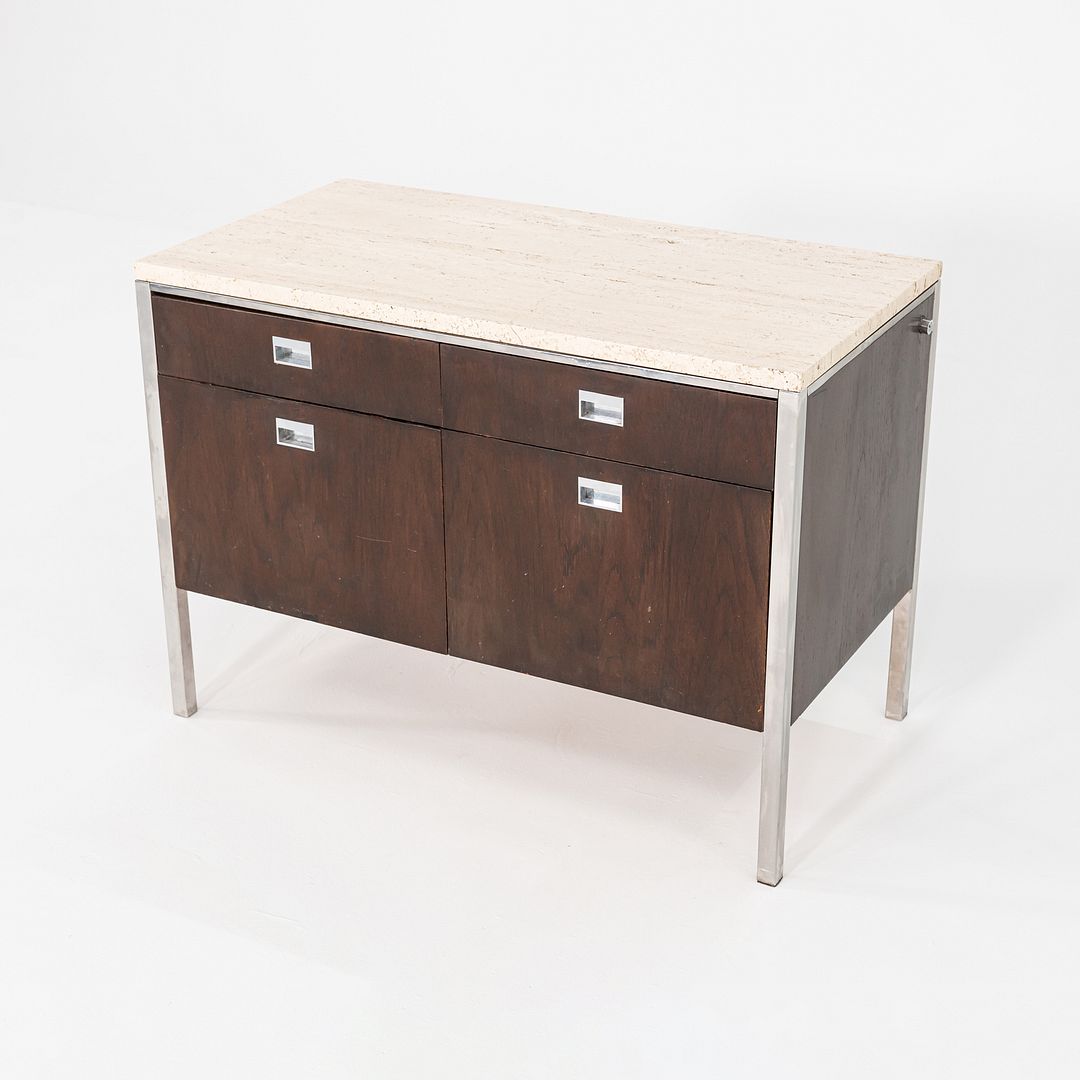 Walnut 2-Position Credenza