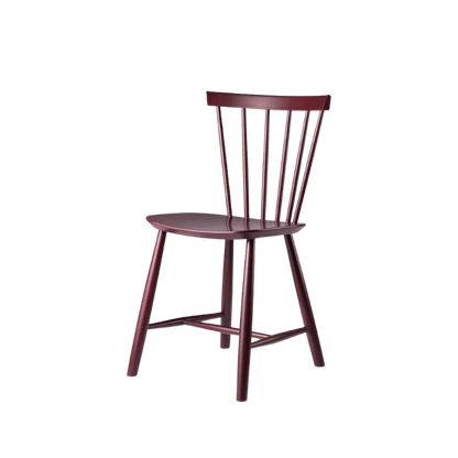 J46 Dining Chair — Black Red Painted Beech