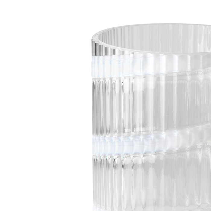 Lyngby Porcelaen Lyngby Vase — Swirl White