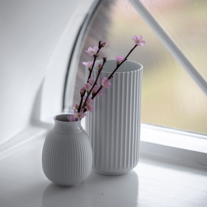 Lyngby Porcelaen Vase — White
