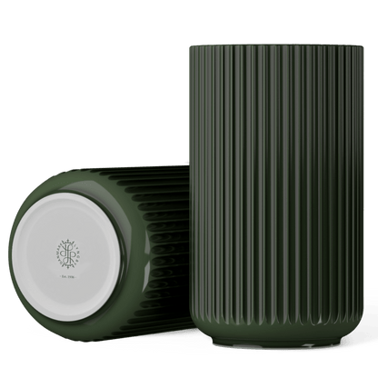 Lyngby Porcelaen Vase — Dark Green
