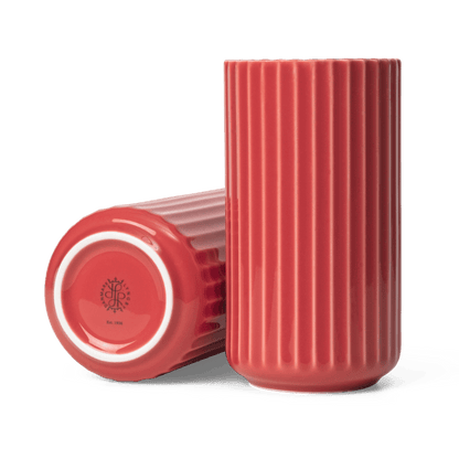 Lyngby Porcelaen Vase — Red