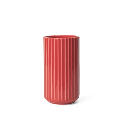 Lyngby Porcelaen Vase — Red