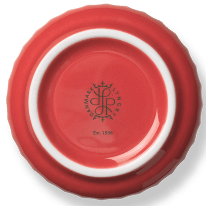 Lyngby Porcelaen Vase — Red