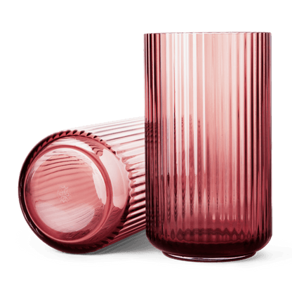Lyngby Porcelaen Vase — Burgundy