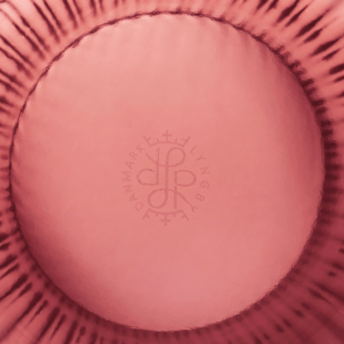 Lyngby Porcelaen Vase — Burgundy