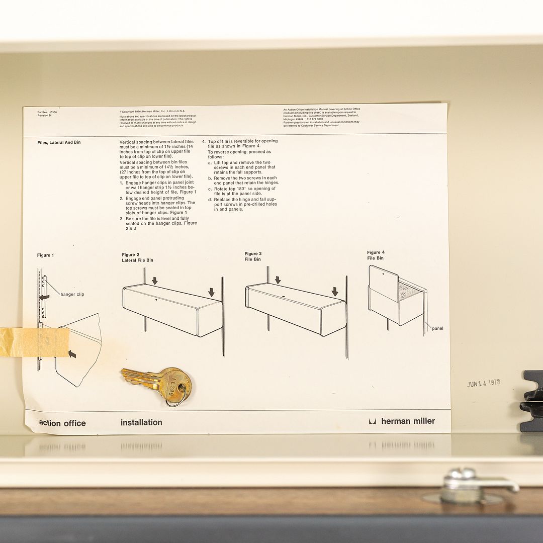 Action Office Series Overhead Cabinet, Part 110306