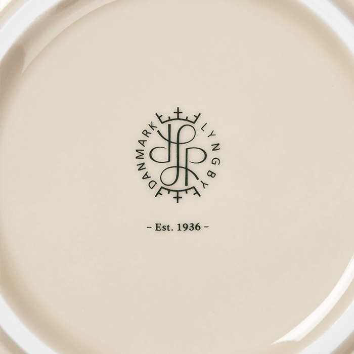 Lyngby Porcelaen Rhombe Earth Bowl — Marble 8.7"