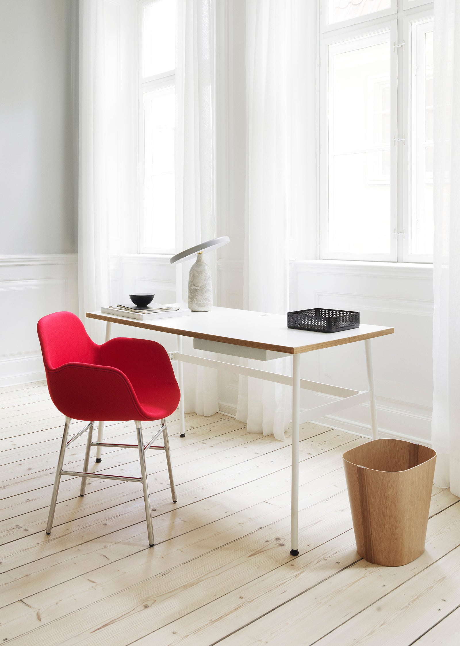 Form Armchair — Metal — Upholstered