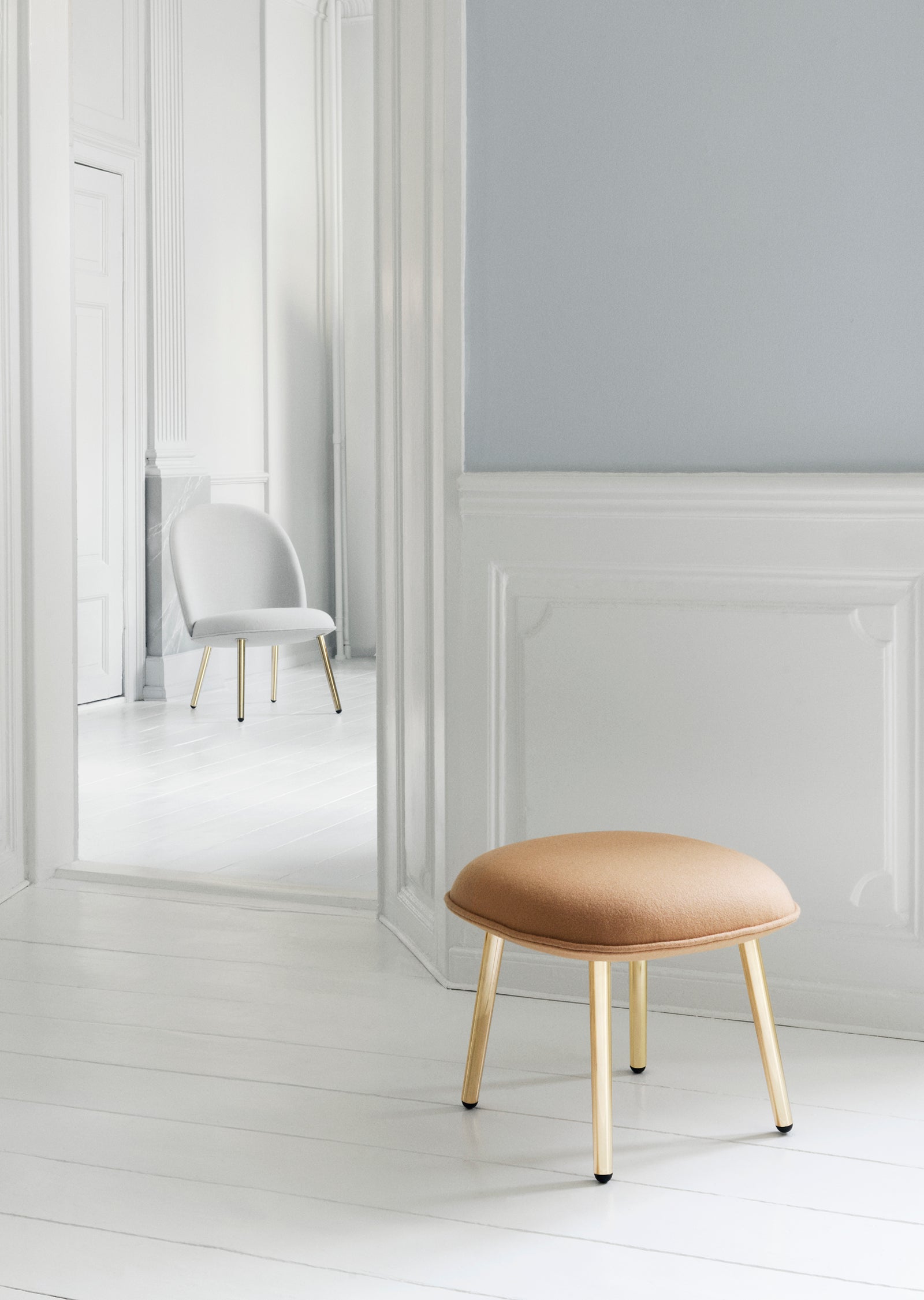 Ace Footstool — Steel